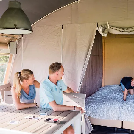 Tent On A Campsite, Near The Border Between Germany And Luxembourg Luxury tent *